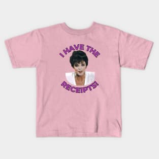 Alexis Colby: I Have The Receipts Kids T-Shirt